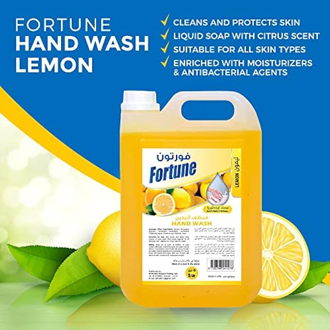 Fortune ANTIBACTERIAL HAND WASH REFILL LEMON 5 LITERS - Image 2